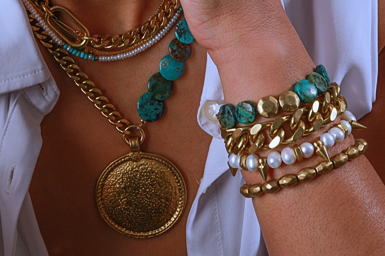 REMIX: AFRICAN TURQUOISE BRACELET