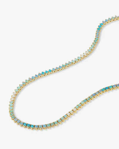 Not Your Basic Ombre Tennis Necklace 18"