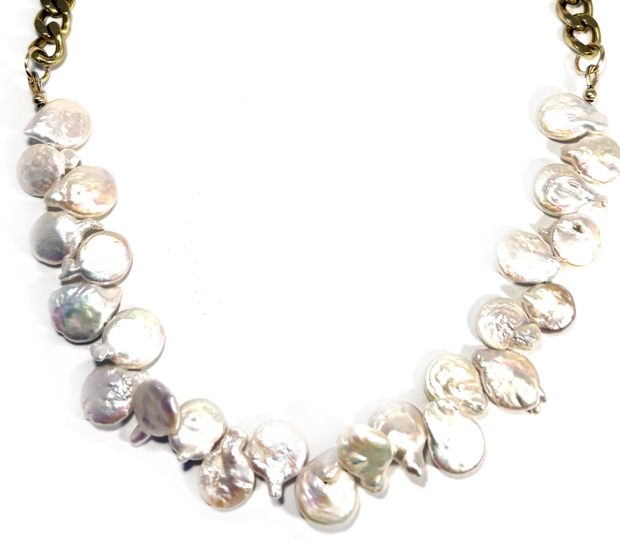 PEARL PETALS & CURB NECKLACE (LIMITED-EDITION)