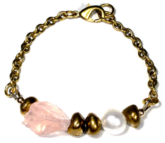 REMIX: MERIDIAN ROSE QUARTZ BRACELET