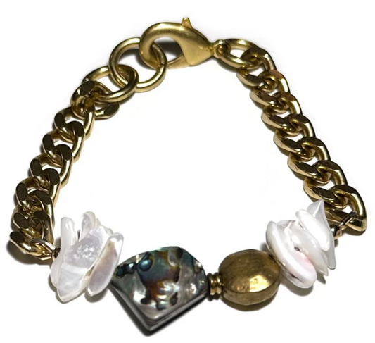 REMIX: ABALONE & SEASHELLS BRACELET