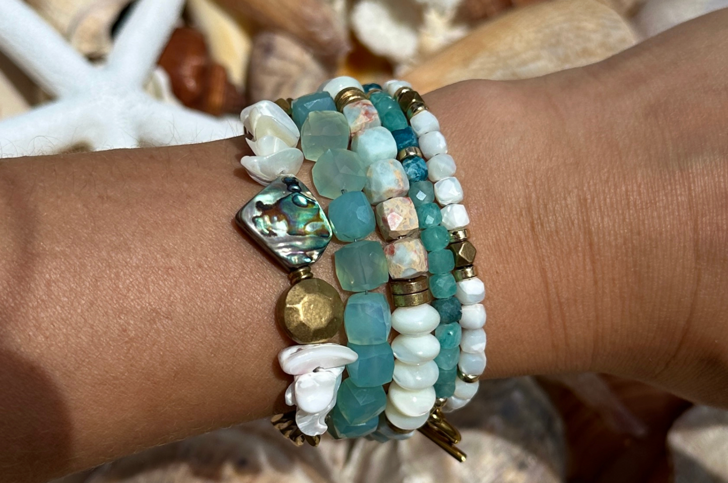 REMIX: ABALONE & SEASHELLS BRACELET