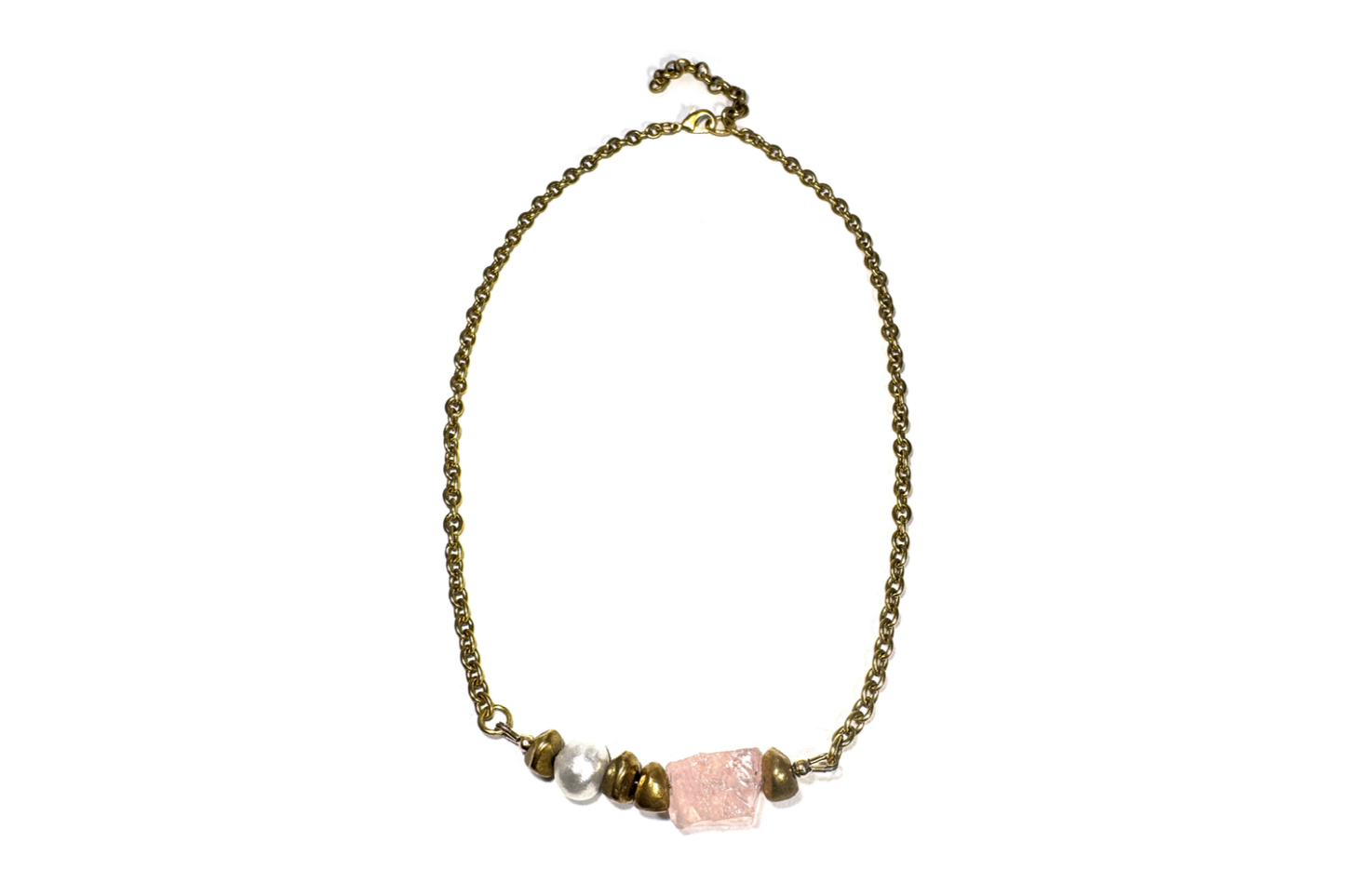 MERIDIAN: ROSE QUARTZ NECKLACE