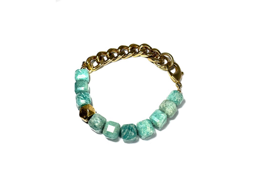 REMIX: AMAZONITE CUBES BRACELET